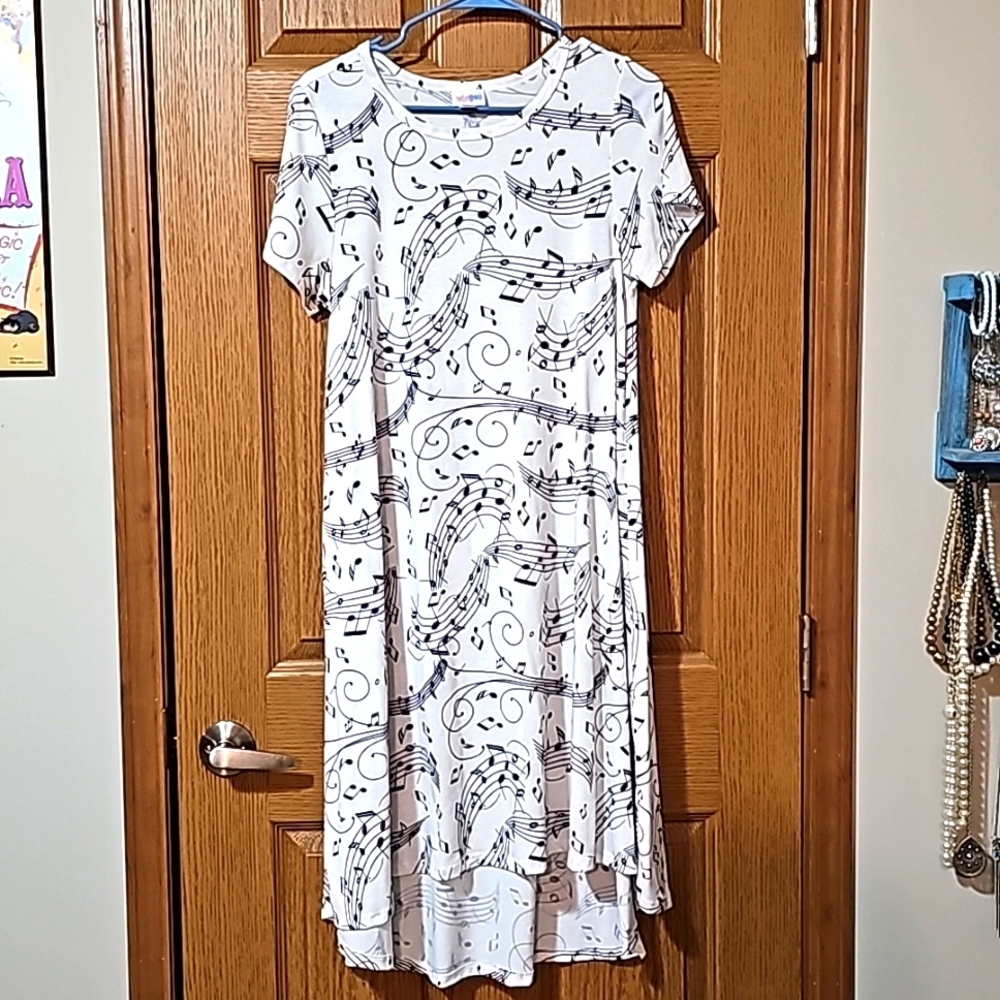 Lularoe small white music dress